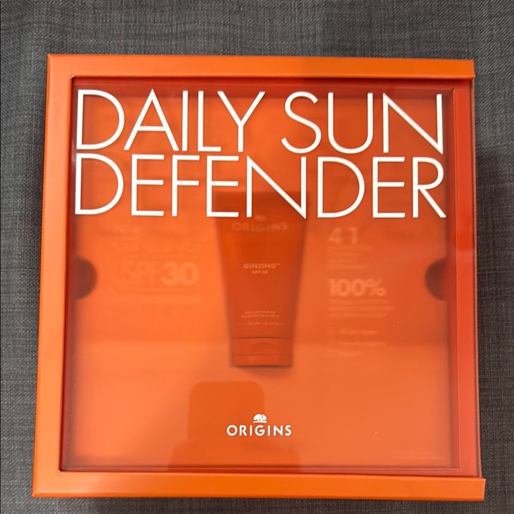 Origins GinZing Sun Care Set in Bold Orange